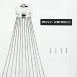 Sealskin Umbrella Douchegordijnstangset - Chroom -Badkamerproducten Winkel 1200x1200 427