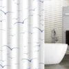 Tatkraft Seagulls - Luxe Waterdicht Douchegordijn - Met GRATIS 12 Ringen - Anti-Schimmel Badkamer Douche Gordijn - Sneldrogend & Anti Schimmel - Wasbaar & Duurzaam Shower Curtain - 100% Polyester - Meeuwen Design - 180X180 CM -Badkamerproducten Winkel 1200x1200 43