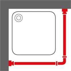 Sealskin - Easy Roll Douchegordijnstangset - 90x90x90 Cm - Wit -Badkamerproducten Winkel 1200x1200 439