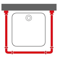 Sealskin - Easy Roll Douchegordijnstangset - 90x90x90 Cm - Wit -Badkamerproducten Winkel 1200x1200 440