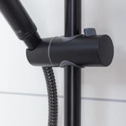 Tiger Tyne Doucheset - Regendouche Ø 22,5 Cm - Handdouche Ø 12 Cm - 3 Standen - Mat Zwart -Badkamerproducten Winkel 1200x1200 459