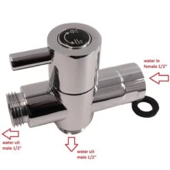 WillieJan Omstelkraan Douche – Verchroomd Messing - Aansluitmaat 3 X 1/2″ -Badkamerproducten Winkel 1200x1200 485