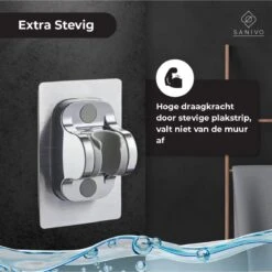 Douchekophouder Chroom Zelfklevend – Verstelbaar – Handdouchehouder – Douchekop Houder Zonder Boren -Badkamerproducten Winkel 1200x1200 497