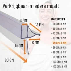 Simple Fix Lekstrip - Douchestrip - Waterkering - 80CM Lang - 6MM Glasdikte - Lekdorpel -Badkamerproducten Winkel 1200x1200 523