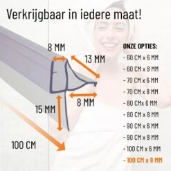 Simple Fix Douchestrip - Douchedeurafdichting - Dorpel - Waterkering - Lekstrip - 100cm Lang - 8mm Glasdikte -Badkamerproducten Winkel 1200x1200 531