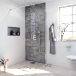 AKTIE Inloopdouche 90x200cm Veiligheidsglas Anti Kalk Chroom -Badkamerproducten Winkel 1200x1200 546