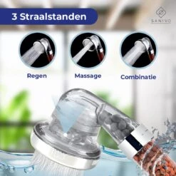 Waterbesparende Douchekop Met Mineraalstenen Ionische Douchekop – Douchefilter - Waterfilter - Handdouche - Hogedruk Douchekop – Transparant -Badkamerproducten Winkel 1200x1200 60