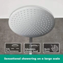 Hansgrohe Crometta S 240 Showerpipe - 1jet - Incl. Thermostaat - Chroom -Badkamerproducten Winkel 1200x1200 627
