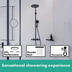 Hansgrohe Crometta S 240 Showerpipe - 1jet - Incl. Thermostaat - Chroom -Badkamerproducten Winkel 1200x1200 628