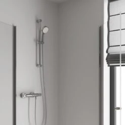 GROHE Grohtherm-1000 Performance Renovatieset - Met Thermostaatkraan, Koppelingen, Glijstang En Hoofddouche - CoolTouch - Chroom -Badkamerproducten Winkel 1200x1200 630