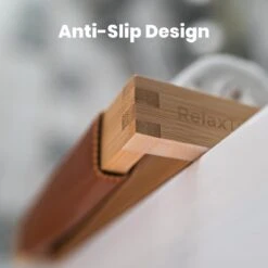 RelaxTub® Badplank - Badplank Voor In Bad - Badrek - Verstelbaar - Anti Slip - Badplank Bamboe - Badplank Hout - Badrekje Inclusief Boekenhouder, Tablethouder & Spiegel -Badkamerproducten Winkel 1200x1200 670