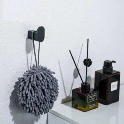 Handdoekhaakjes Zwart - Boren - 2x Wandhaakjes - Handdoekhouder Badkamer -Badkamerproducten Winkel 1200x1200 687