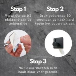 Merkloos Handdoekhaak Set Van 4 Stuks Zonder Boren RVS Zwart Vierkant Zelfklevend Badjas Theedoek Hanger Keuken Badkamer Handdoek Haakjes -Badkamerproducten Winkel 1200x1200 690