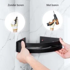 Sens Design Doucherekjes Set Van 3 - Doucherek Zonder Boren - Zwart -Badkamerproducten Winkel 1200x1200 710
