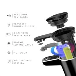 101Products Automatische Zeepdispenser - USB Oplaadbaar - Zeepdispenser Met Sensor - Zeeppompje - Zwart 15 101Products Automatische Zeepdispenser - USB Oplaadbaar - Zeepdispenser Met Sensor - Zeeppompje - Zwart -Badkamerproducten Winkel 1200x1200 727