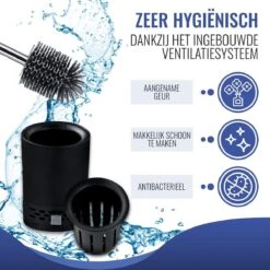 MM Brands Toiletborstel Met Houder - WC Borstel Vrijstaand En Hangend - Zwart -Badkamerproducten Winkel 1200x1200 735