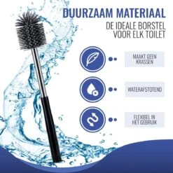 MM Brands Toiletborstel Met Houder - WC Borstel Vrijstaand En Hangend - Zwart -Badkamerproducten Winkel 1200x1200 736