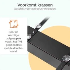 Goliving Doucherek - Doucherek Zonder Boren - Hangend Doucherek - RVS - Twee Laags - Zwart -Badkamerproducten Winkel 1200x1200 780