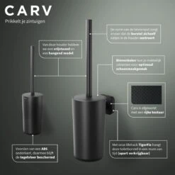 Tiger Carv - Toiletborstel Met Houder Vrijstaand - Zwart -Badkamerproducten Winkel 1200x1200 801