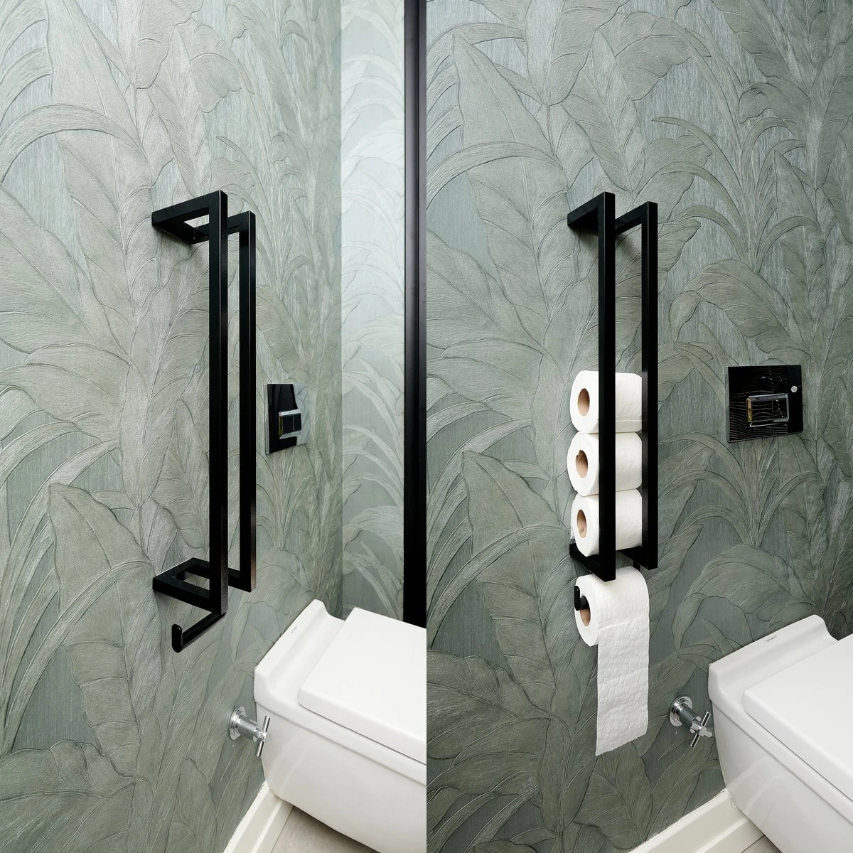 Homestic© - WC Rolhouder Zwart - Balto Industrieel Toiletrolhouder Zonder Boren - Robuuste Toiletrolhouder Met Opslag Voor WC Papier - 70x12x10 CM - Roestvrij Staal - Wit 7 Homestic© - WC Rolhouder Zwart - Balto Industrieel Toiletrolhouder Zonder Boren - Robuuste Toiletrolhouder Met Opslag Voor WC Papier - 70x12x10 CM - Roestvrij Staal - Wit - Afbeelding 5