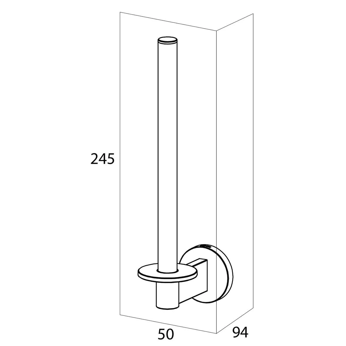 Tiger Noon Reserverolhouder - Zwart 8 Tiger Noon Reserverolhouder - Zwart - Afbeelding 6