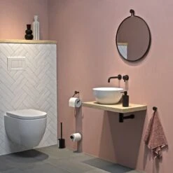 Tiger Porto - Toiletborstel Met Houder - Vrijstaand - Zwart -Badkamerproducten Winkel 1200x1200 854