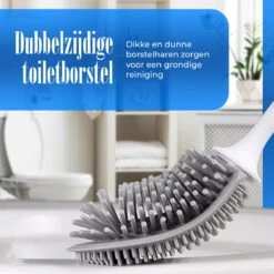 Flusive WC Borstel Met Houder Inclusief Ophangsysteem - Siliconen Toiletborstel - 2 Lifters - Flexibel - Zwart -Badkamerproducten Winkel 1200x1200 868