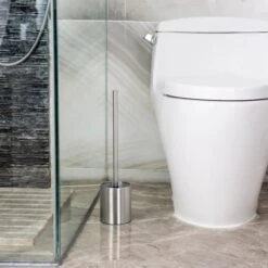 Merkloos Toiletborstel RVS - Wcborstel Rvs - RVS Toiletborstel In Houder - Toiletborstelhouder - Wc Borstel - Toiletborstel Met Houder Vrijstaand - RVS Geborsteld -Badkamerproducten Winkel 1200x1200 871