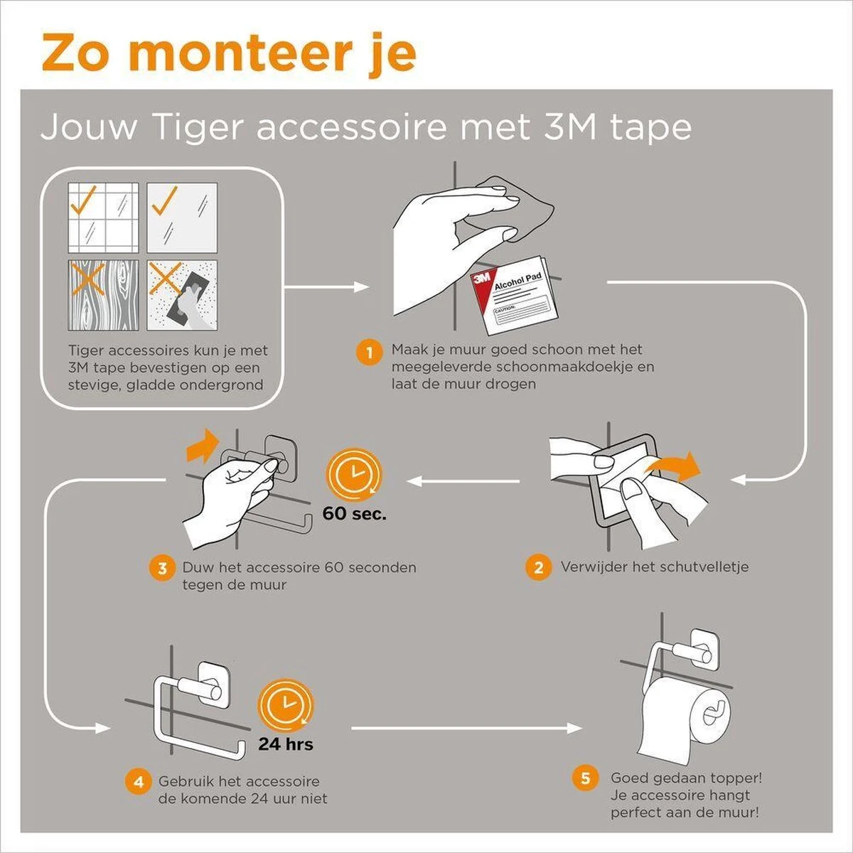 Tiger Colar - Toiletborstel Met Houder - RVS Geborsteld 10 Tiger Colar - Toiletborstel Met Houder - RVS Geborsteld - Afbeelding 8