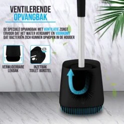 Strex Toiletborstel Siliconen Met Houder Zwart - Sneldrogend, Hygiënisch & Antibacteriële Werking - WC Borstel - Toilet Borstel Houder 11 Strex Toiletborstel Siliconen Met Houder Zwart - Sneldrogend, Hygiënisch & Antibacteriële Werking - WC Borstel - Toilet Borstel Houder -Badkamerproducten Winkel 1200x1200 911