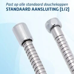Saqu Express Doucheslang 150 Cm - Chroom -Badkamerproducten Winkel 1200x1200 94