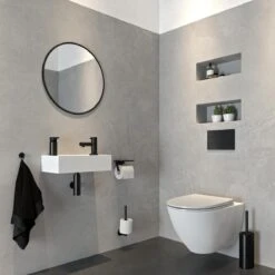 Tiger Noon Toiletborstel Met Houder Vrijstaand - Zwart -Badkamerproducten Winkel 1200x1200 941