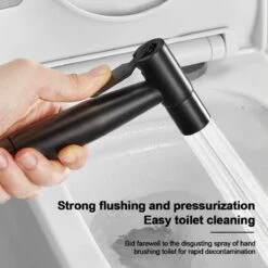 Merkloos Bidet Handdouche - Shattaf - Bidet Sproeier - Bidetkraan - Handheld Bidet Spray Met 120 Cm Doucheslang / Houder- Zwart -Badkamerproducten Winkel 1200x1200 96