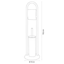 Sealskin Acero Toiletbutler Vrijstaand - Toiletborstel Met Houder - Toiletrolhouder Met Klep - Zwart -Badkamerproducten Winkel 1200x1200 971