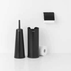 Brabantia ReNew Toiletaccessoires - 3-delig - Matt Black -Badkamerproducten Winkel 1200x1200 972