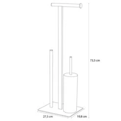 Sealskin Square Toiletbutler Vrijstaand - Toiletborstel Met Houder - Toiletrolhouder Zonder Klep - Reserverolhouder - Chroom -Badkamerproducten Winkel 1200x1200 981