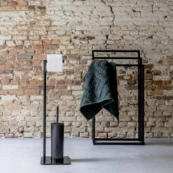 Sealskin Tube - Toiletbutler - Toiletrolhouder - Toiletborstel Met Houder - Vrijstaand - Zwart -Badkamerproducten Winkel 1200x1200 984