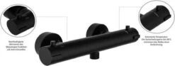 SCHÜTTE London Thermostatische Douchekraan - Hartafstand 150 Mm - Zwart Mat -Badkamerproducten Winkel 1200x453 2