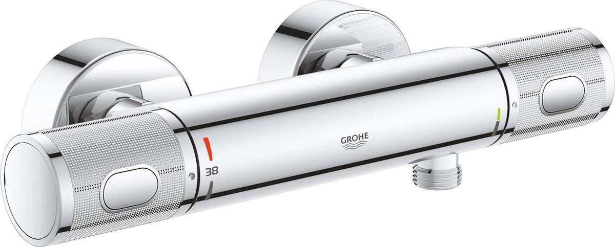 GROHE Precision Feel Thermostatische Douchekraan - EcoJoy - CoolTouch - Incl. Koppelingen - Chroom 5 GROHE Precision Feel Thermostatische Douchekraan - EcoJoy - CoolTouch - Incl. Koppelingen - Chroom - Afbeelding 3