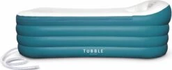 Tubble® Royale Opblaasbaar Ligbad - Blue Lagoon – Opvouwbaar Bad Voor Volwassenen Tot 188cm - IJsbad Wim Hof Methode - Zitbad - 255L
