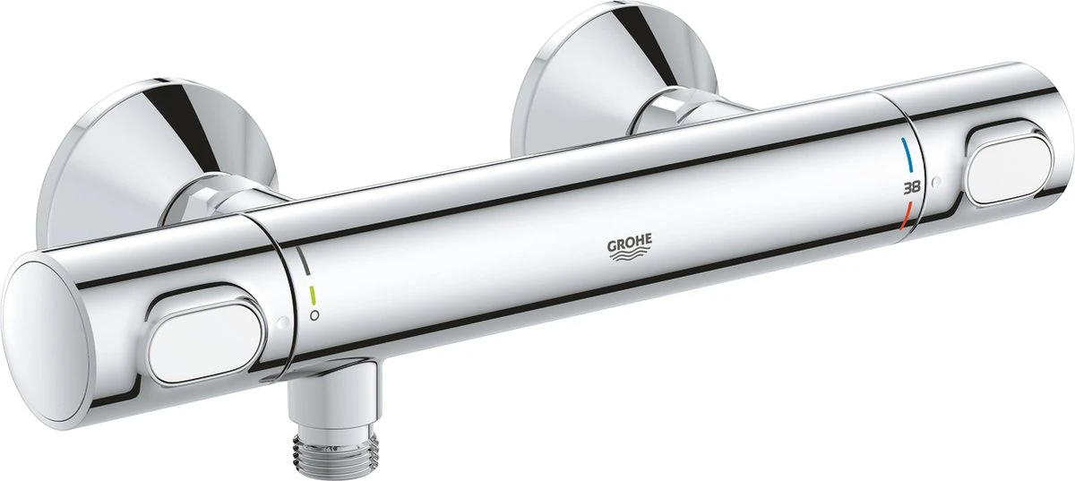 GROHE Precision Flow Thermostatische Douchekraan - EcoJoy® - EcoButton - 15cm - 34840000 3 GROHE Precision Flow Thermostatische Douchekraan - EcoJoy® - EcoButton - 15cm - 34840000