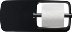 Tiger Tess - Toiletrolhouder Met Planchet - 32,1 Cm - Zwart / Antraciet -Badkamerproducten Winkel 1200x545