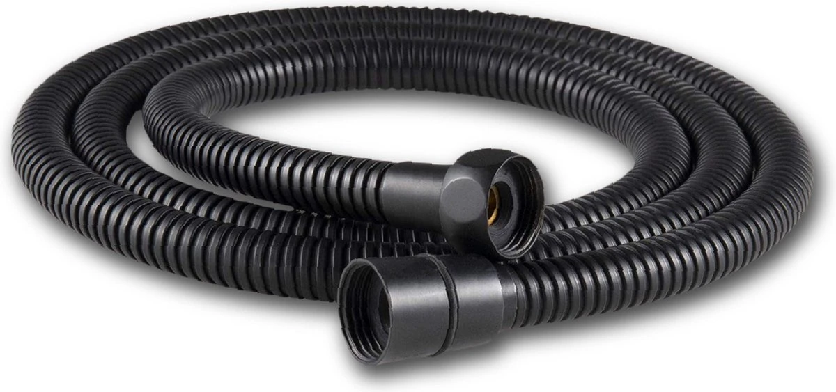 Doucheslang 150 Cm Chroom Zwart – Metaal – Anti-knik – Draaiaansluiting 3 Doucheslang 150 Cm Chroom Zwart – Metaal – Anti-knik – Draaiaansluiting