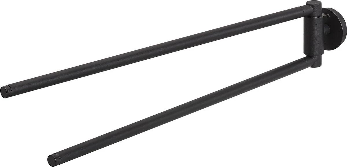 Tiger Urban - Handdoekrek 2-armig - 45 Cm - Zwart 5 Tiger Urban - Handdoekrek 2-armig - 45 Cm - Zwart - Afbeelding 3