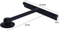 Douche Wisser Met Zuignap - Zwart - Raam Wisser - Raam Trekker - Badkamer Trekker - Badkamer Wisser -Badkamerproducten Winkel 1200x640 2