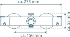 SCHÜTTE London Thermostatische Badkraan - Hartafstand 150 Mm - Zwart Mat 13 SCHÜTTE London Thermostatische Badkraan - Hartafstand 150 Mm - Zwart Mat -Badkamerproducten Winkel 1200x641