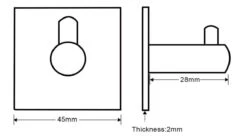 Merkloos Handdoekhaak Set Van 4 Stuks Zonder Boren RVS Zwart Vierkant Zelfklevend Badjas Theedoek Hanger Keuken Badkamer Handdoek Haakjes -Badkamerproducten Winkel 1200x661