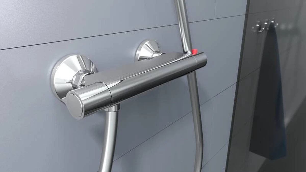 SCHÜTTE Vico Thermostatische Douchekraan - Chroom - 150 Mm Hartafstand 12 SCHÜTTE Vico Thermostatische Douchekraan - Chroom - 150 Mm Hartafstand - Afbeelding 10