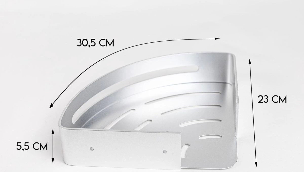 Sens Design Doucherekjes Set Van 3 - Doucherek Zonder Boren - Zilver 9 Sens Design Doucherekjes Set Van 3 - Doucherek Zonder Boren - Zilver - Afbeelding 7