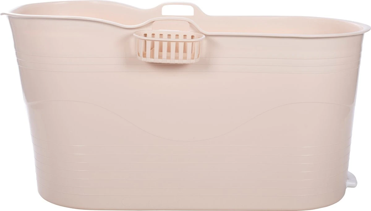 HelloBath® - Bath Bucket - XL - 125 Cm - Brazilian Sand - Zitbad - Ligbad (Verzending In Doos) - Incl. Badplank En Kraantje 4 HelloBath® - Bath Bucket - XL - 125 Cm - Brazilian Sand - Zitbad - Ligbad (Verzending In Doos) - Incl. Badplank En Kraantje - Afbeelding 2